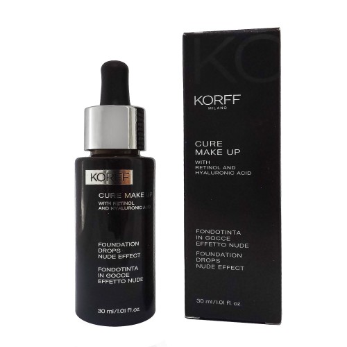 Korff Cure Make Up Fondotinta In Gocce Effetto Nude Tonalità 01 Creme Con Retinolo E Acido Ialuronico 30ml / Cod. 0640 Korff Cure Make Up Fondotinta In Gocce Effetto Nude Tonalità 01 Creme Con Retinolo E Acido Ialuronico 30ml / Cod. 0640